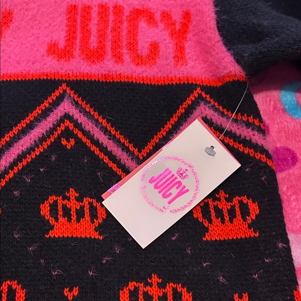 Juicy Couture Black and Red Crown Sweater - Picture 2 of 4